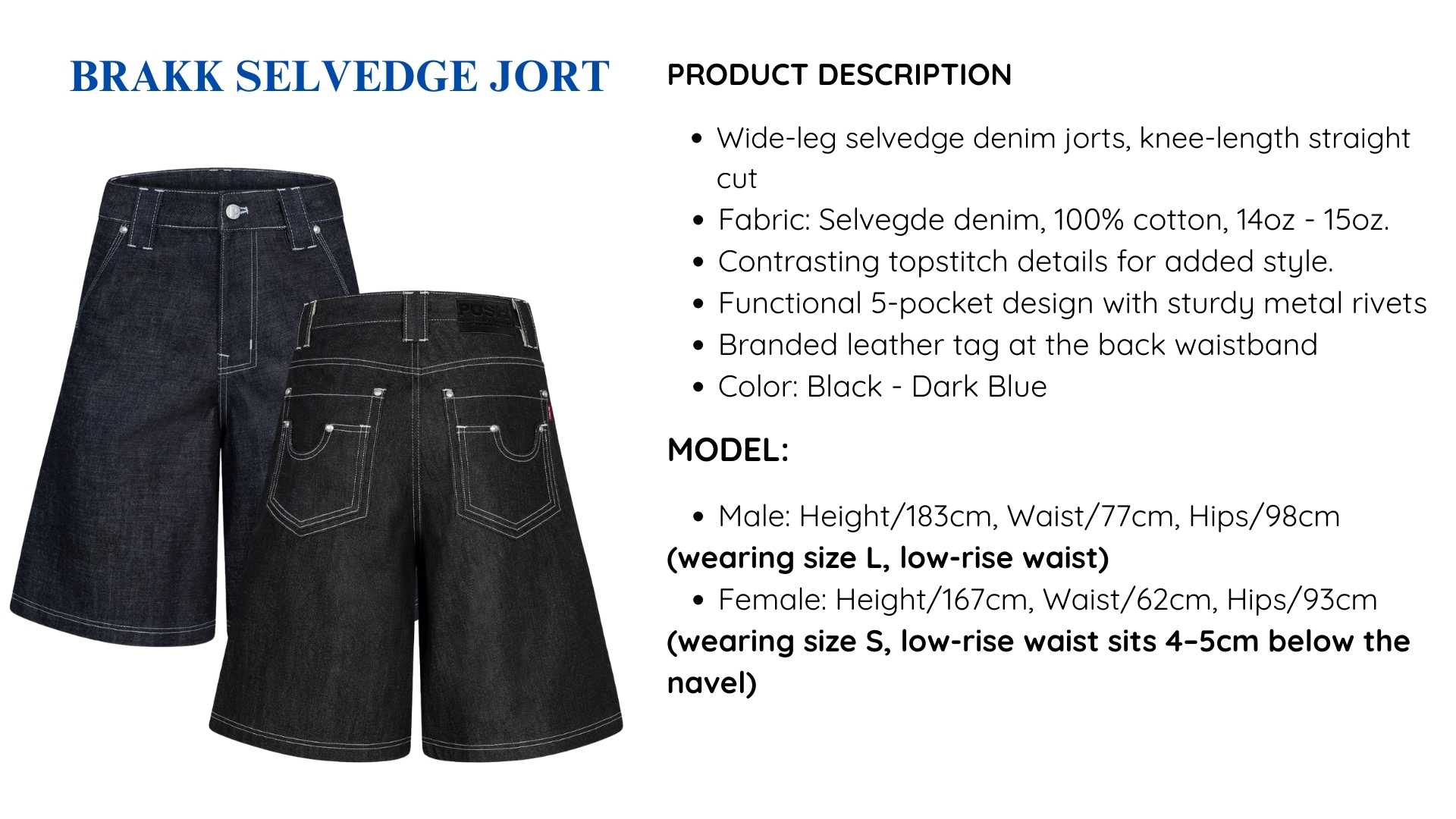 BRAKK SELVEDGE JORT - Image 18