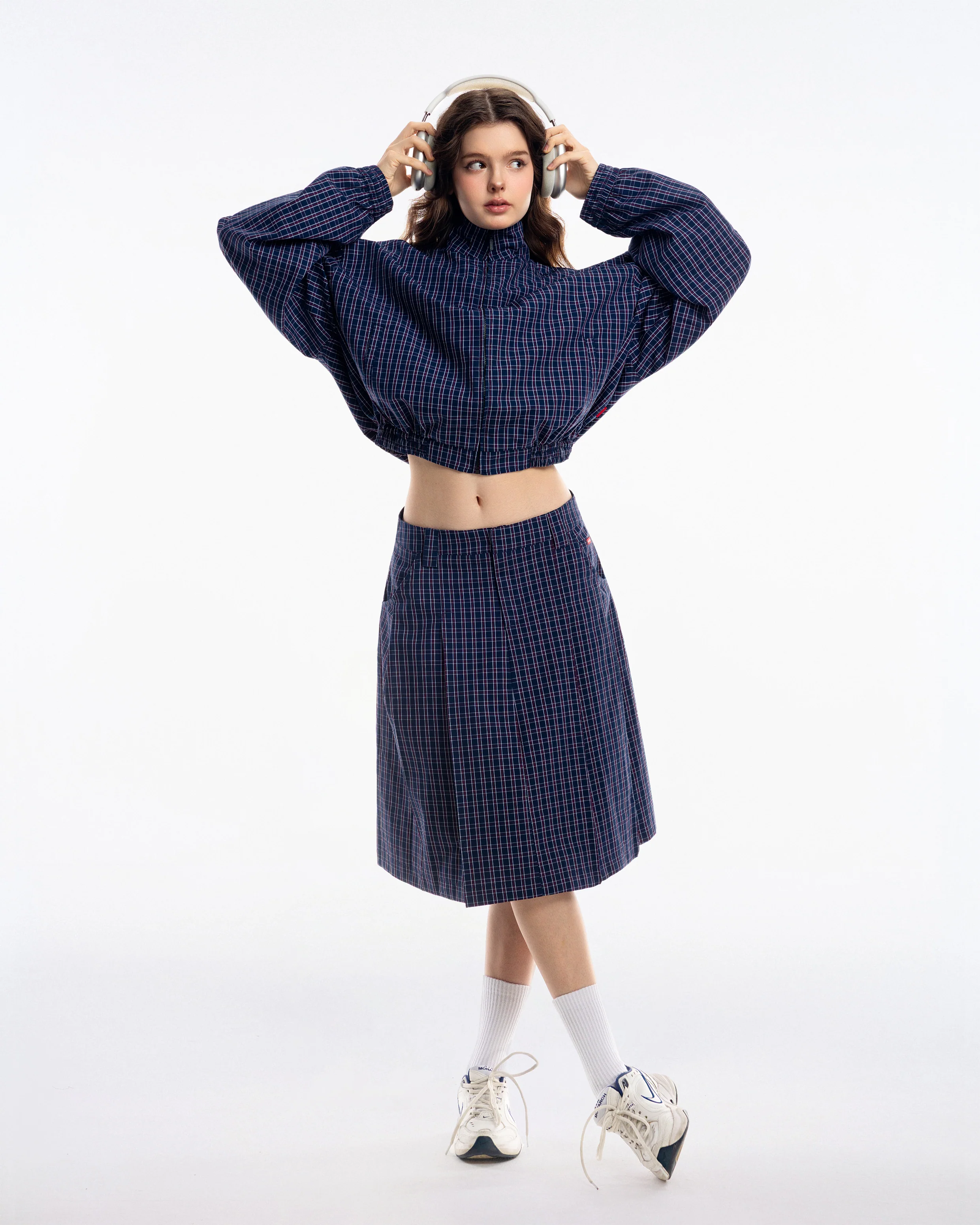 Gingham Midi Skirt - Image 11