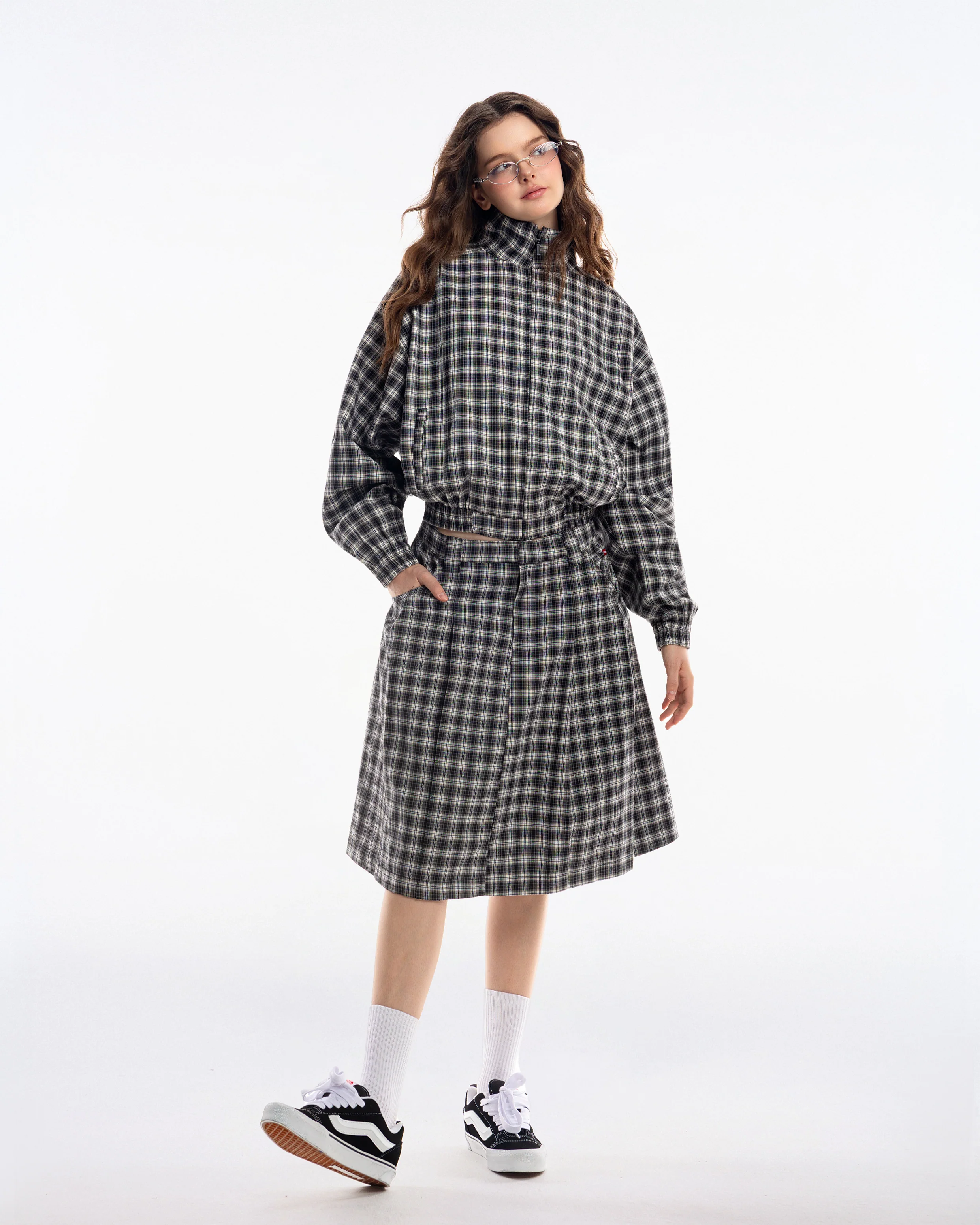 Gingham Midi Skirt - Image 8