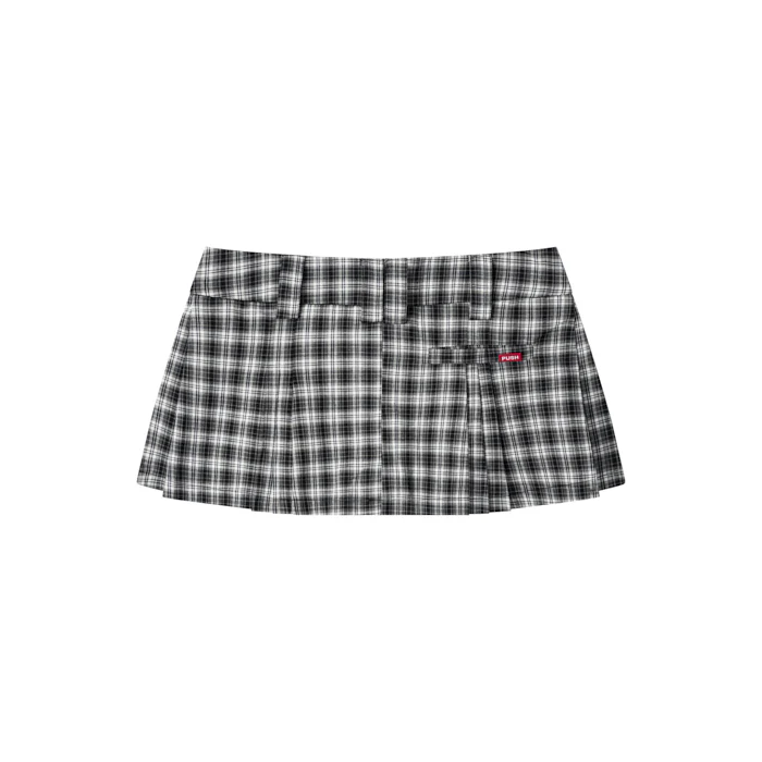 Gingham Mini Skirt - Image 11