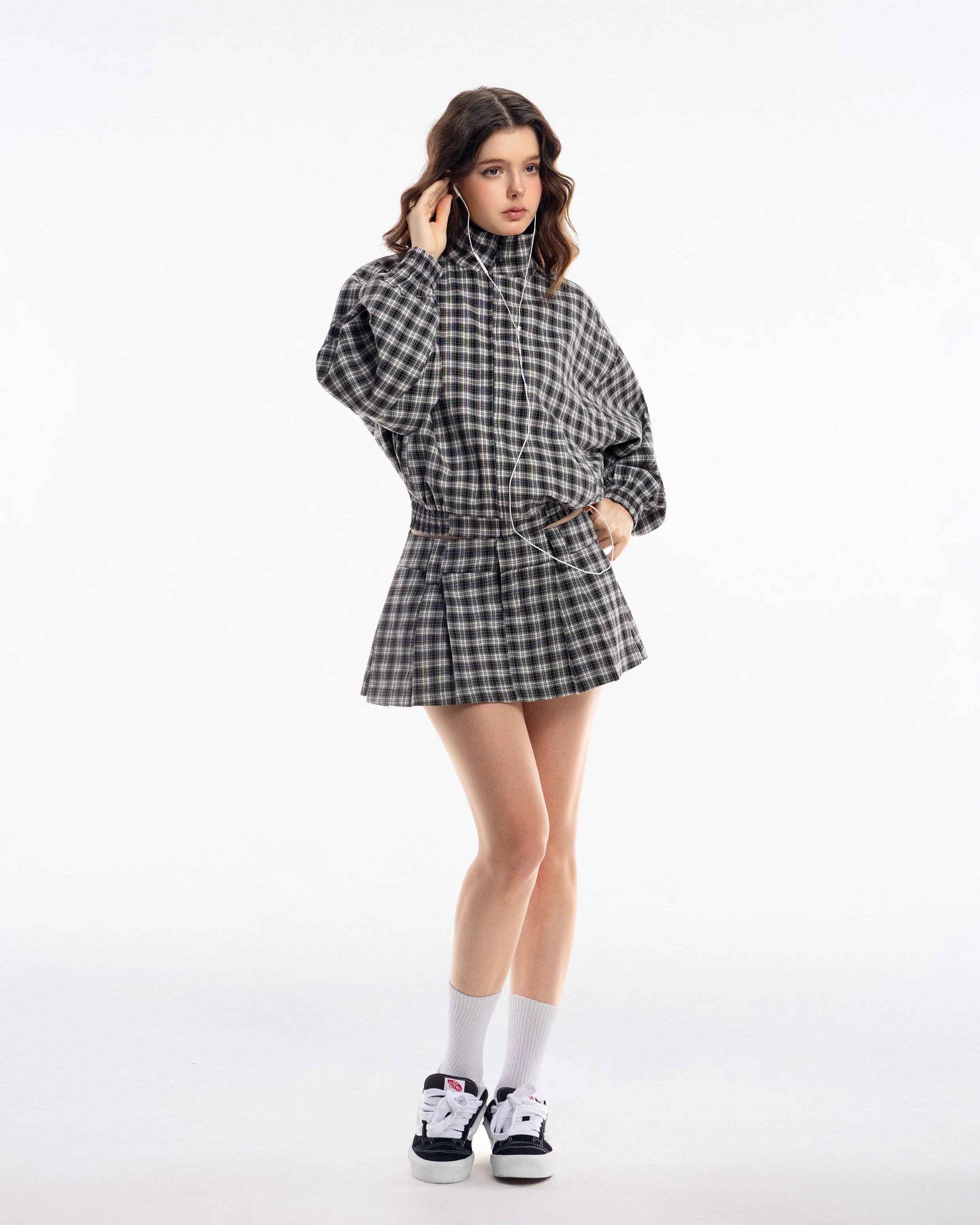 Gingham Mini Skirt - Image 13