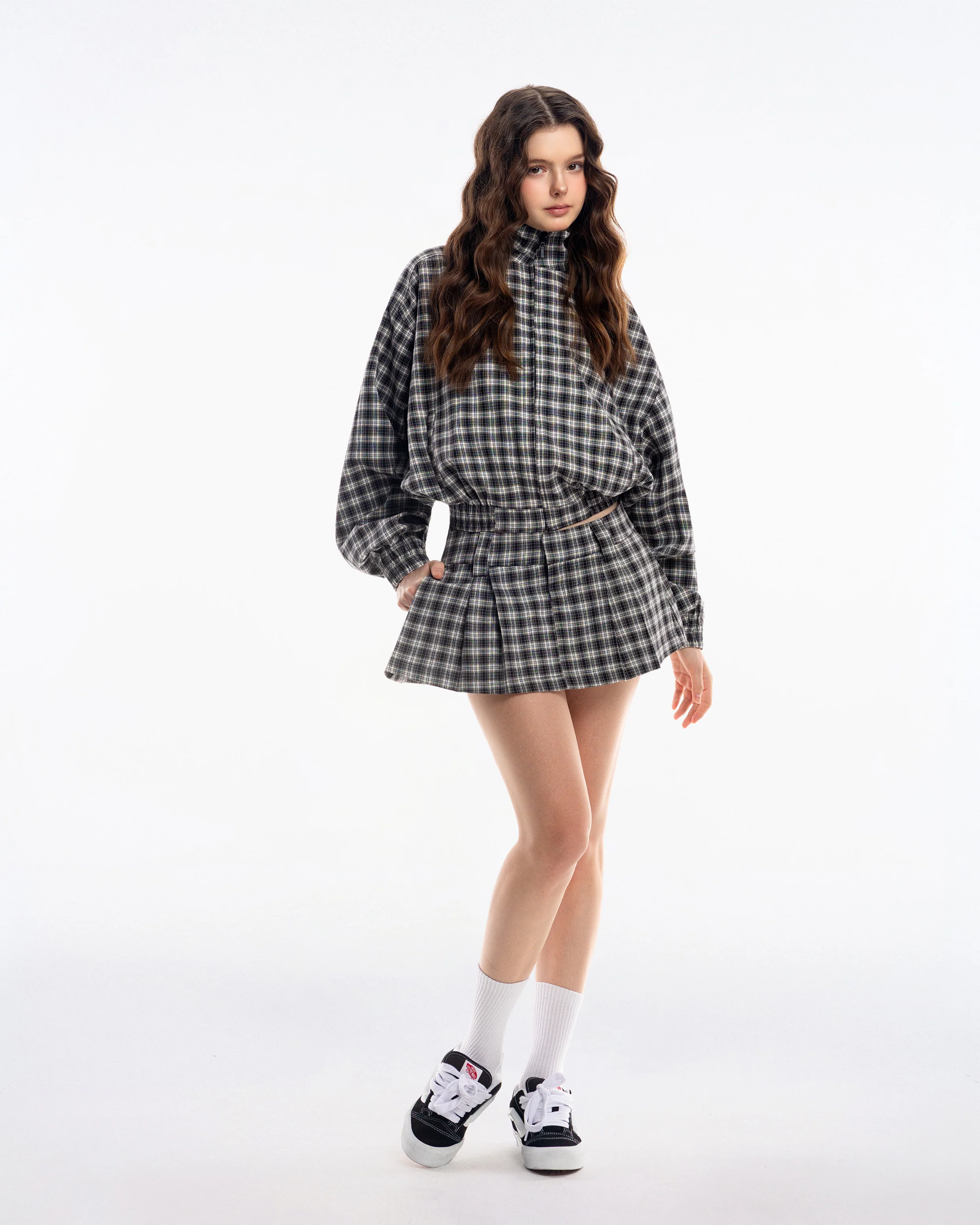 Gingham Mini Skirt - Image 14