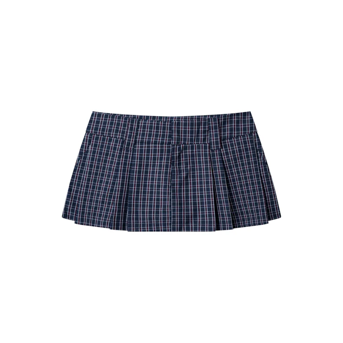 Gingham Mini Skirt - Image 15