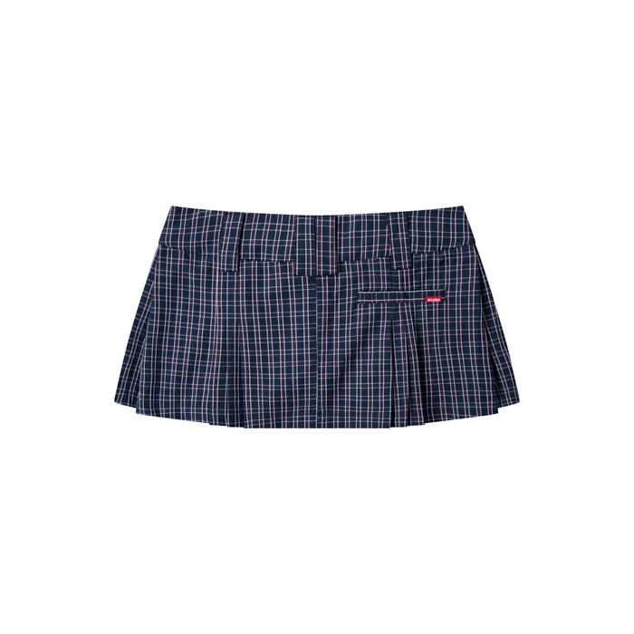 Gingham Mini Skirt - Image 16