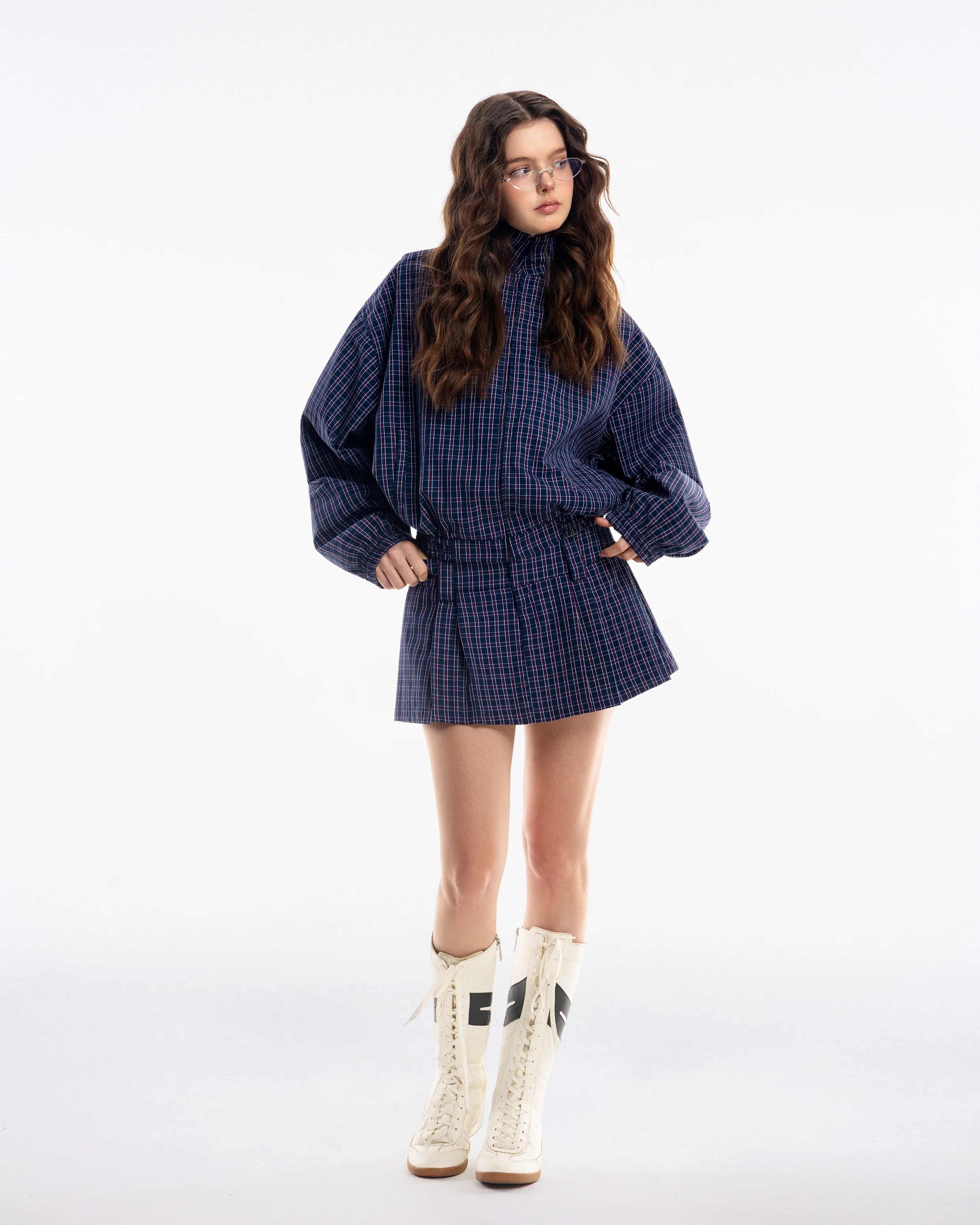 Gingham Mini Skirt - Image 18