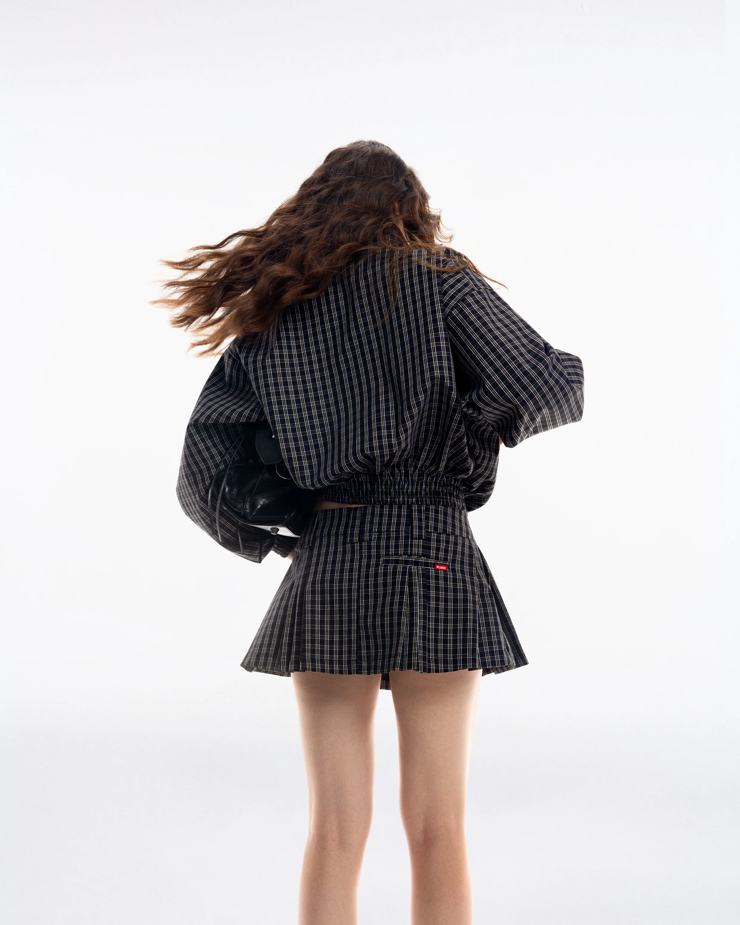 Gingham Mini Skirt - Image 23