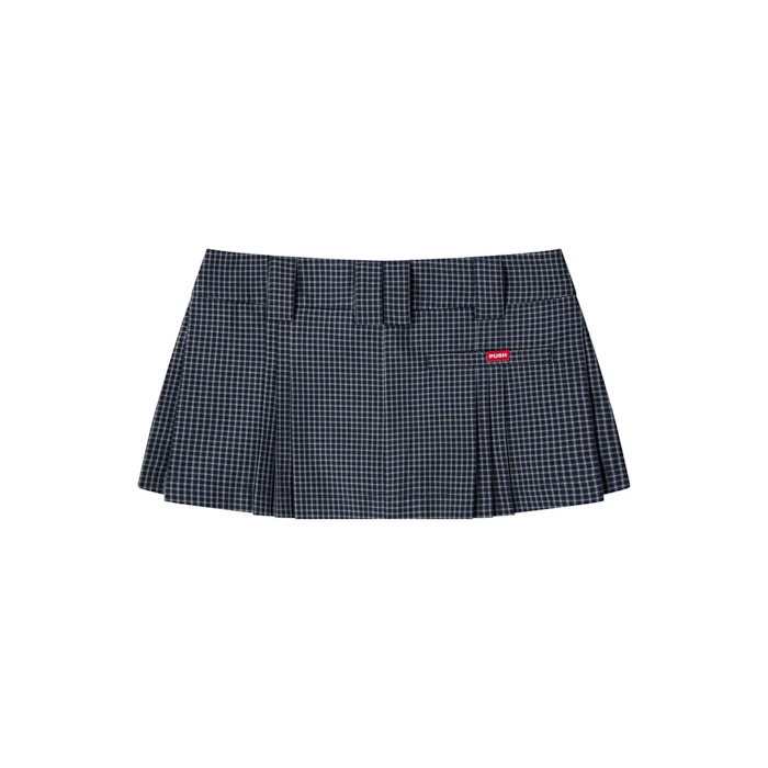 Gingham Mini Skirt - Image 31