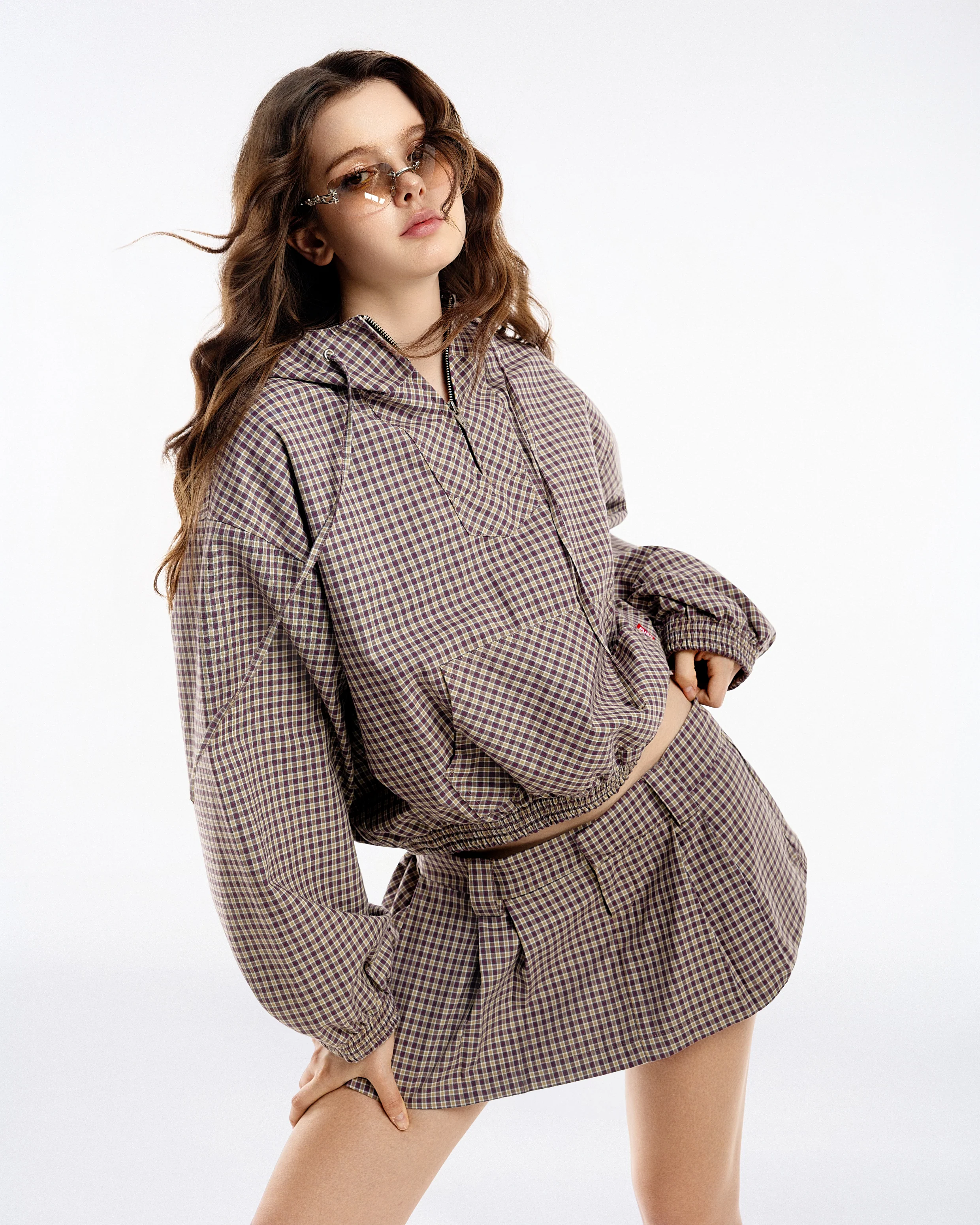 Gingham Mini Skirt - Image 4