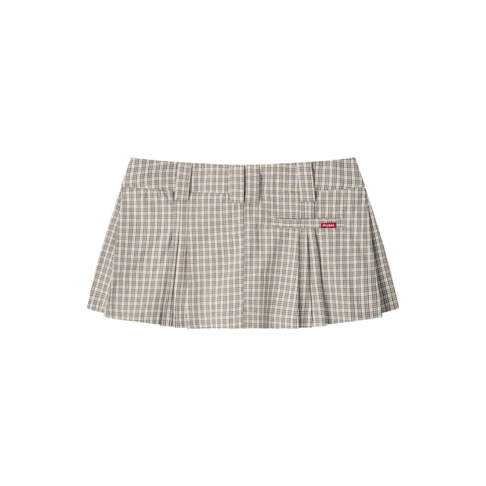 Gingham Mini Skirt - Image 7