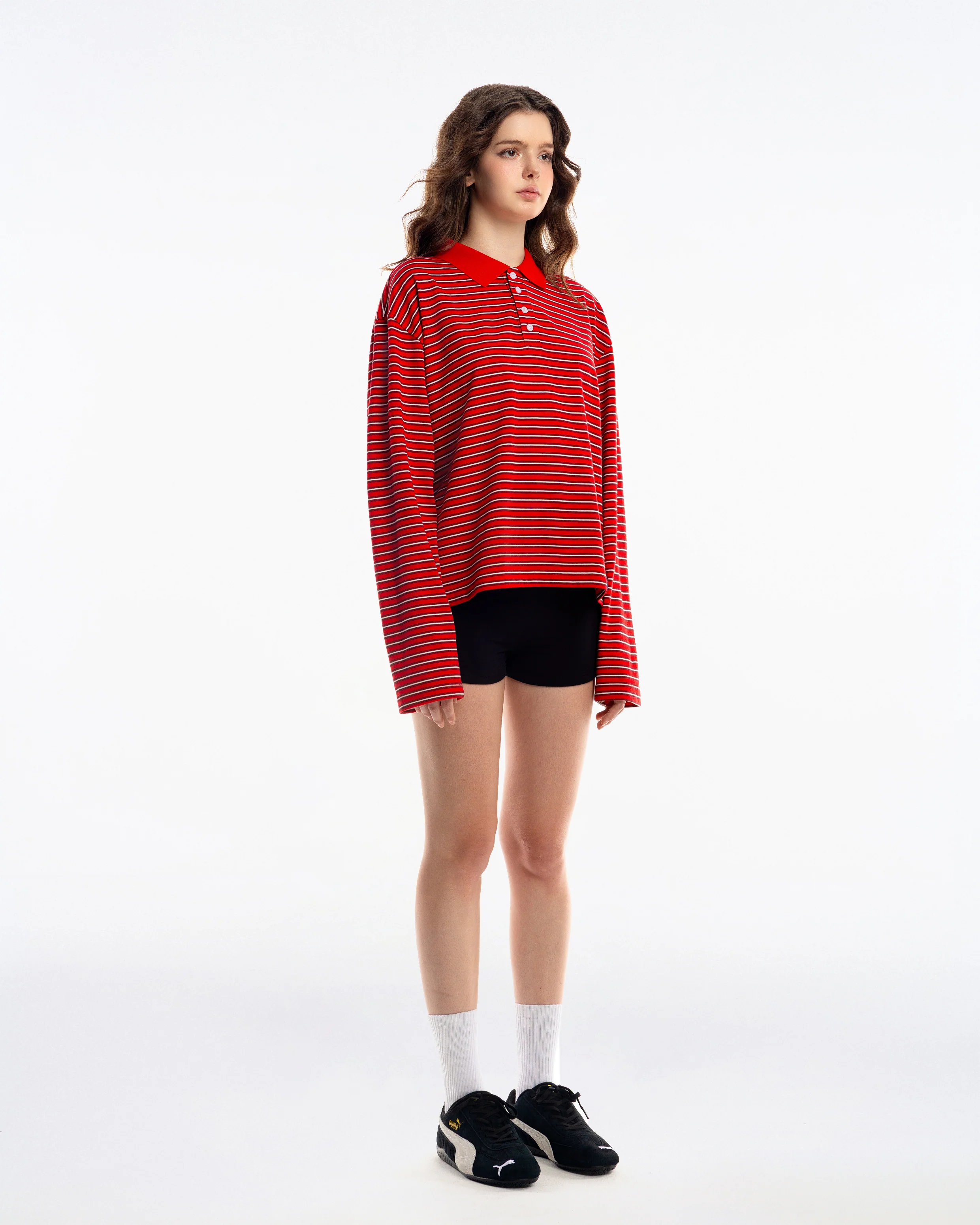 OLLY Striped Polo Tee - Image 4