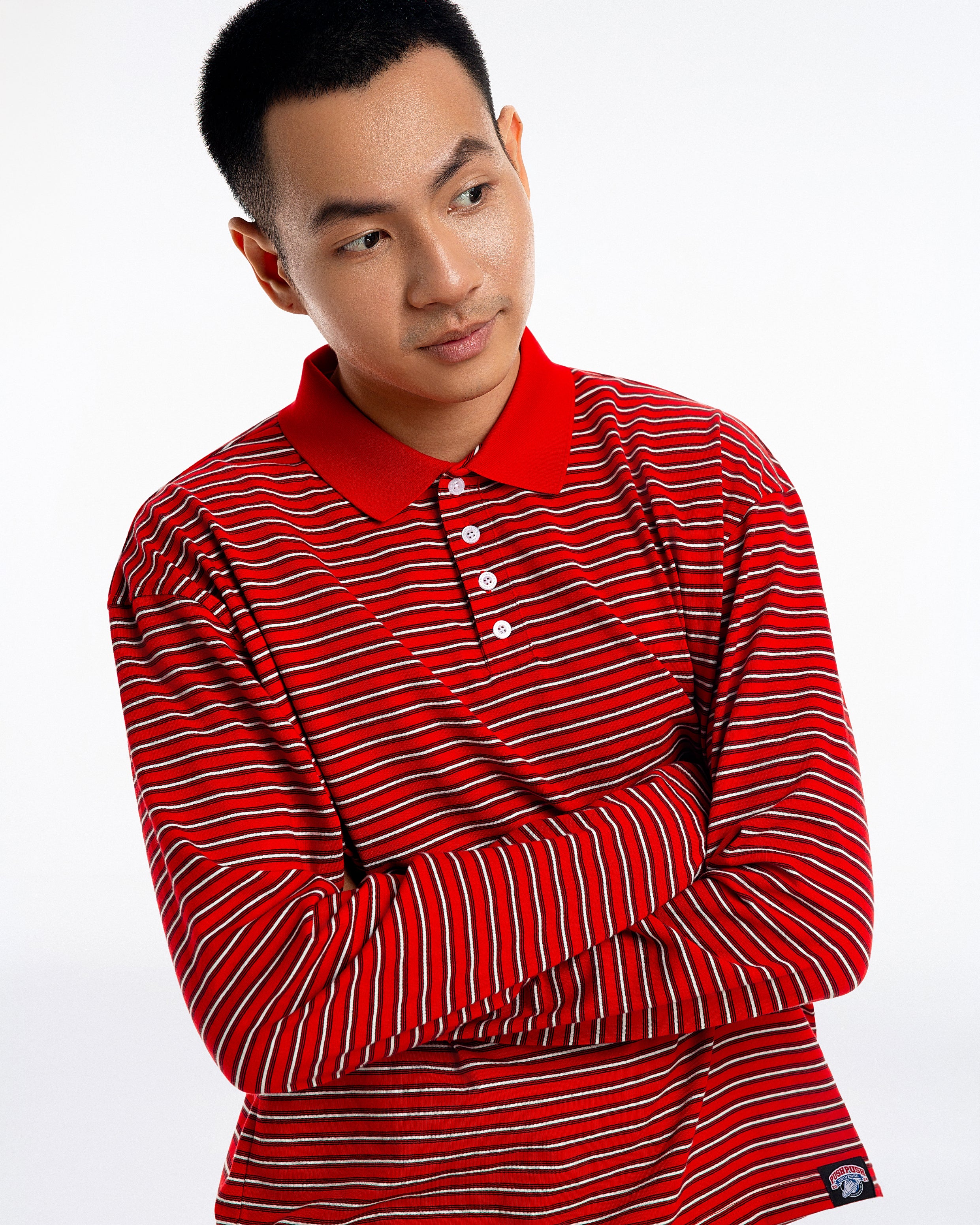 OLLY Striped Polo Tee - Image 7