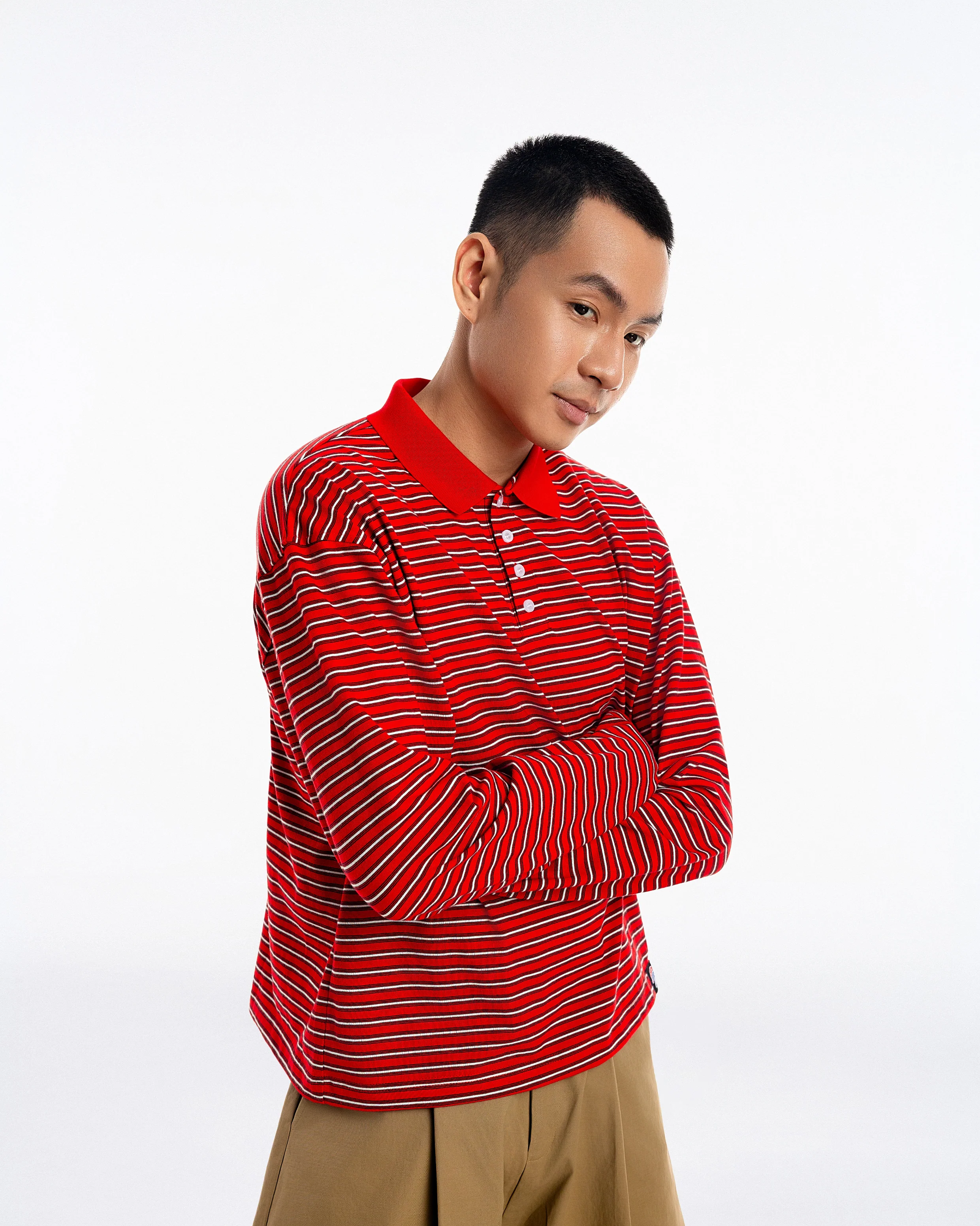 OLLY Striped Polo Tee - Image 8
