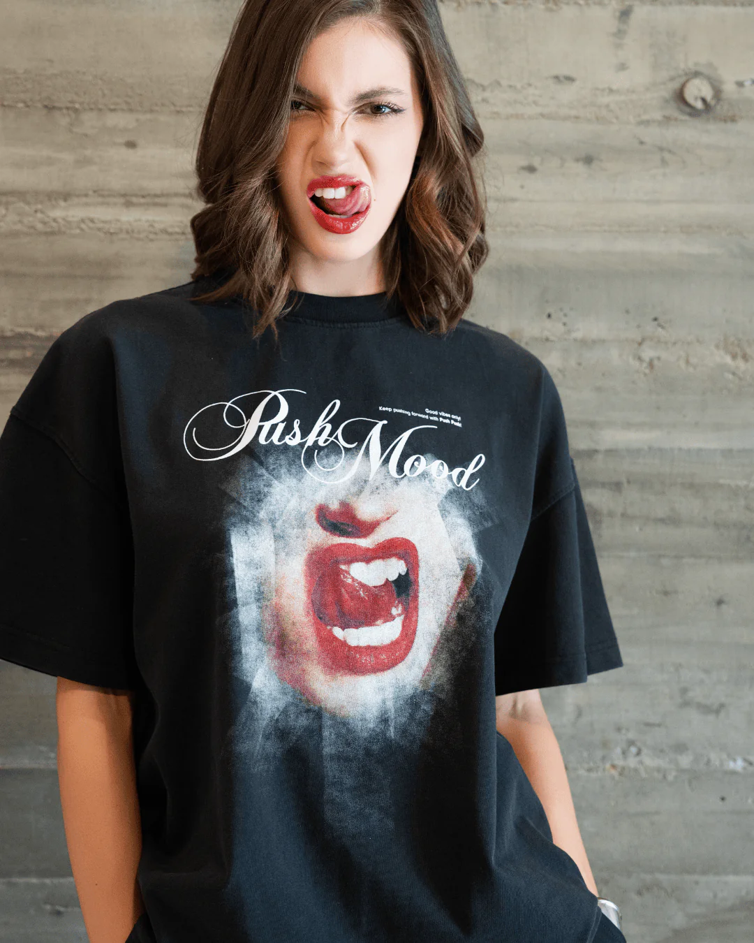 PUSH MOOD TEE (BOXY FIT) - Image 3